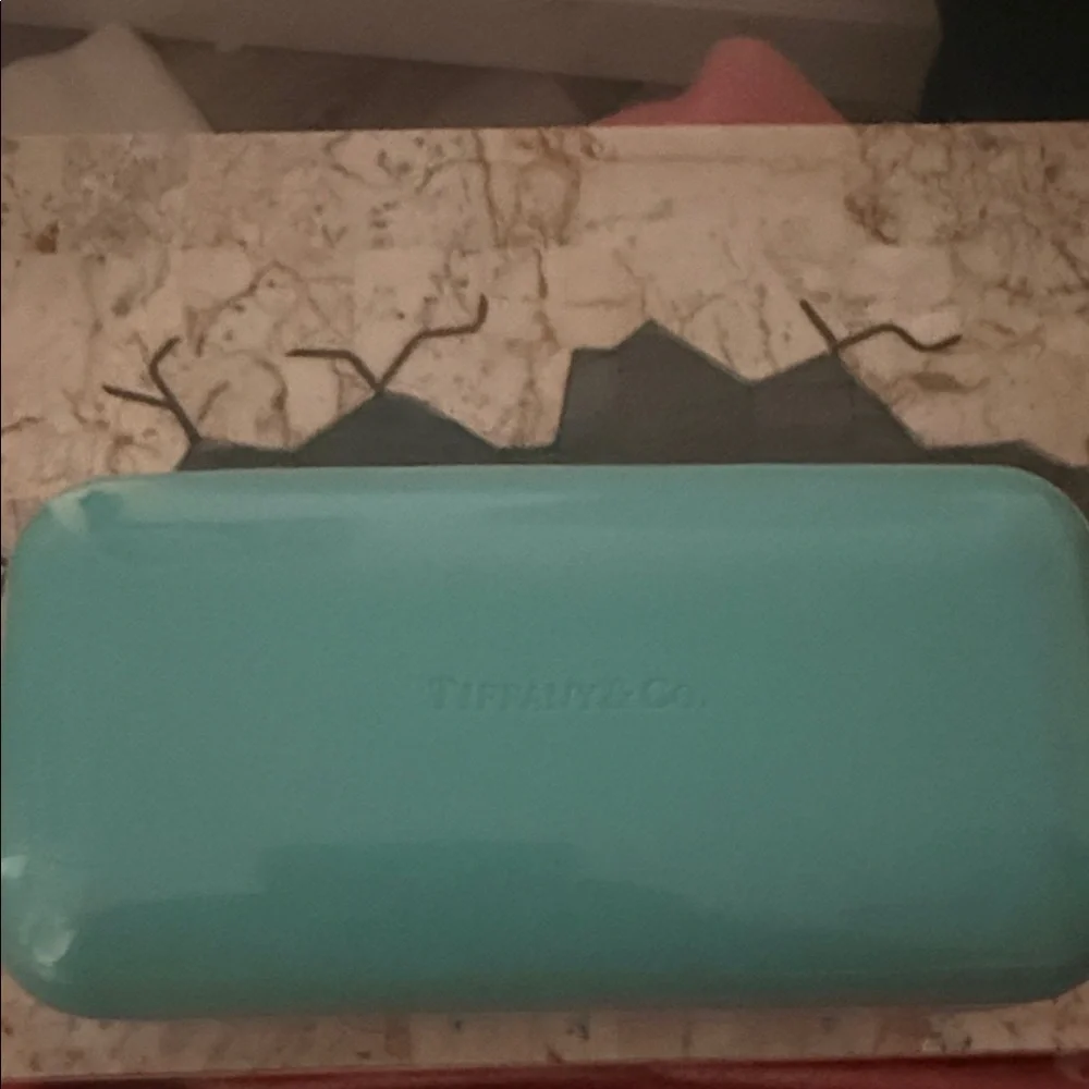 Tiffany & Co. Gold Frame Sunglasses with Black Lenses